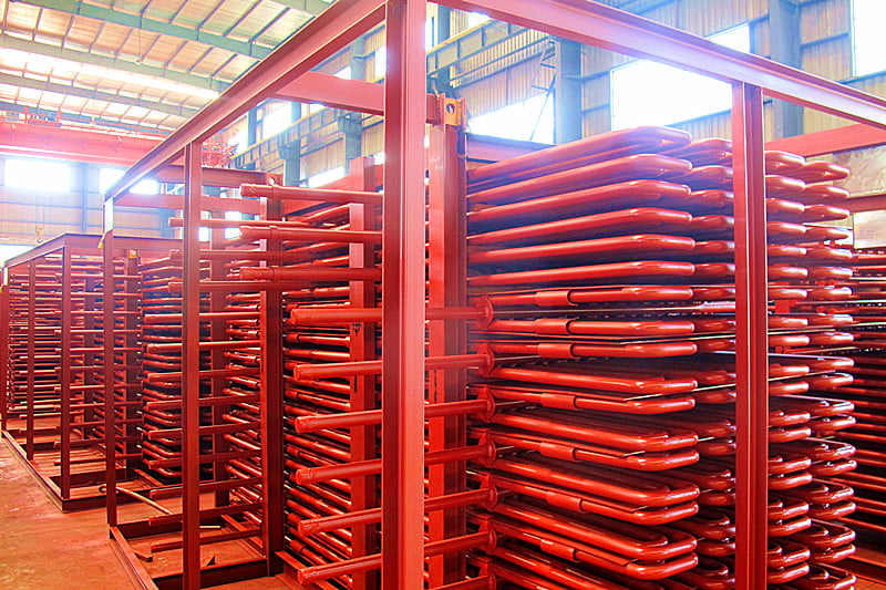 Superheater bank assembly process