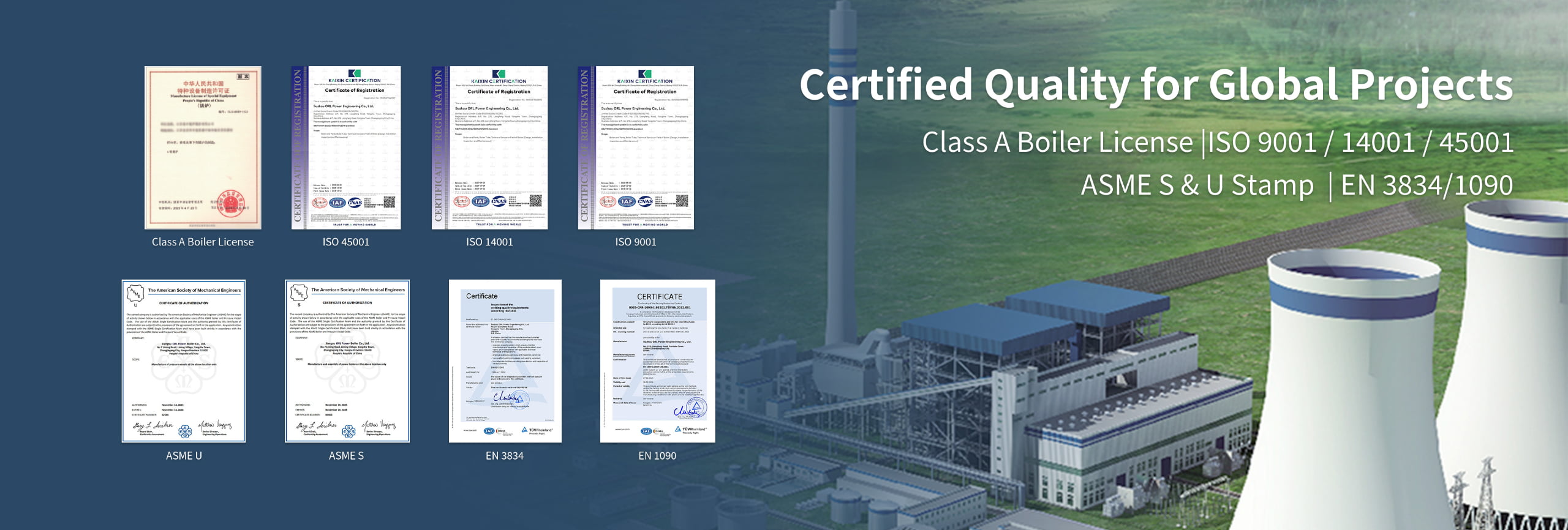 ORL Power Certifications and Standards